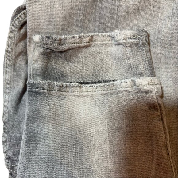 Jordan Craig Ross Mens Distressed Skinny Fit Jeans 40x32 Ripped Knees Frayed Hem - Picture 8 of 16